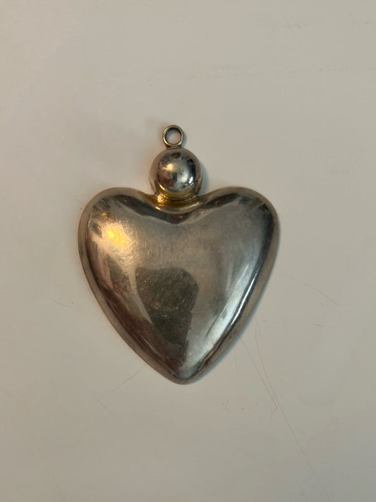 Taxco Mexican 925 Silver Heart Pendant
