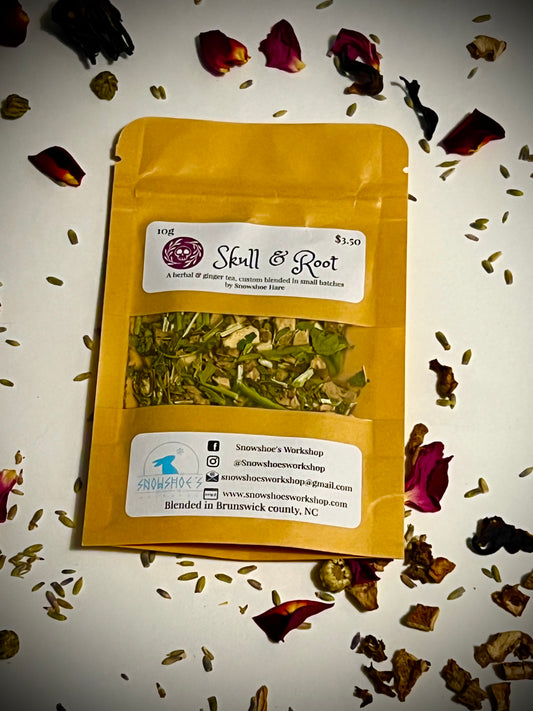 Skull & Root — 10 Grams— Custom Blended Tea by Snowshoe Hare